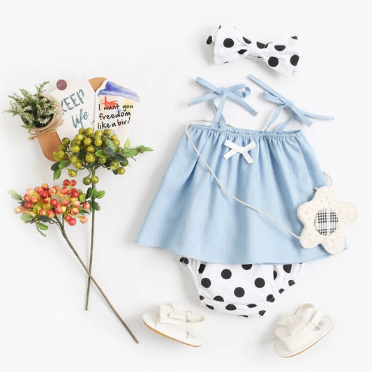 Polka Dot Shorts 2pcs set