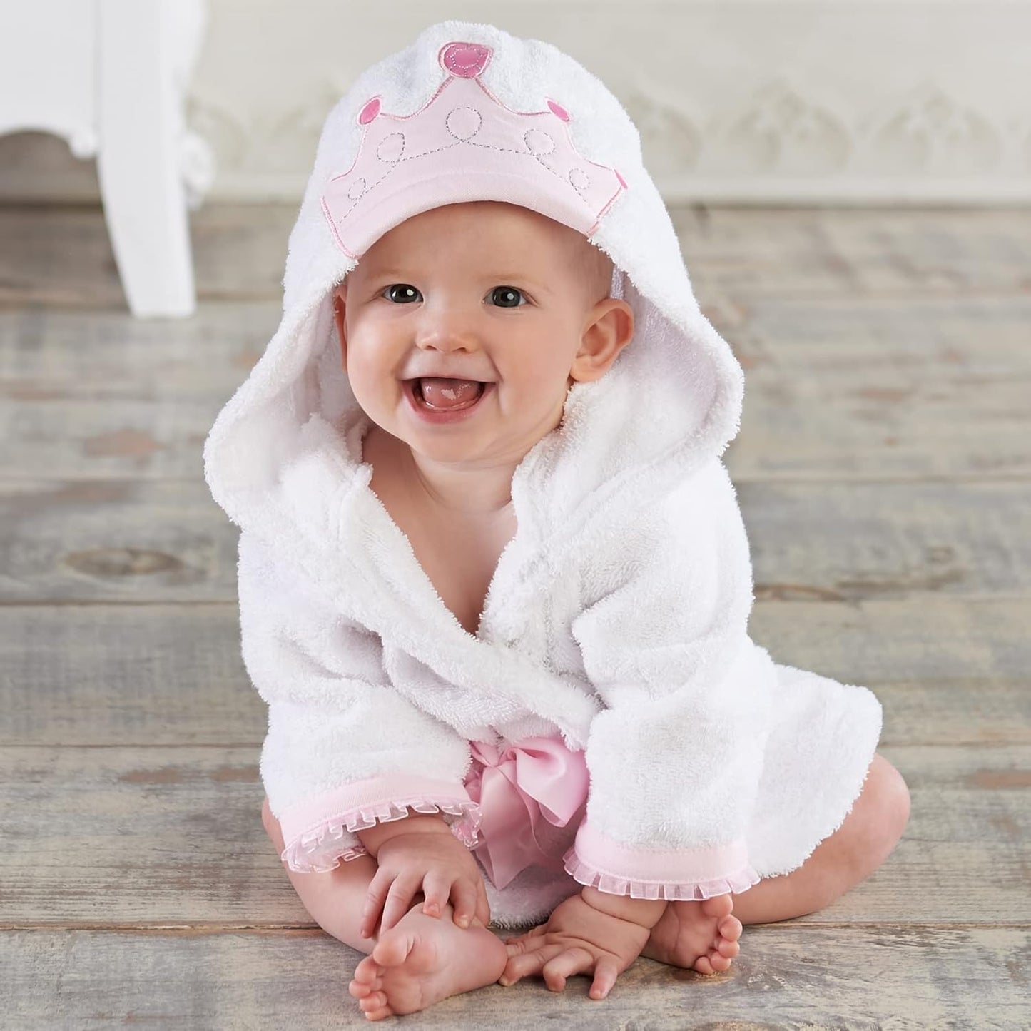 Toddler Hooded Bathrobe - Soft Terrycloth Animal & Nature Themes