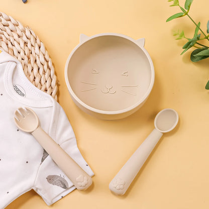 Silicone Suction Bowl & Spoon Set