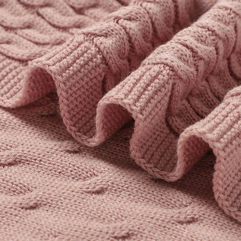 Baby Blanket Solid Knit