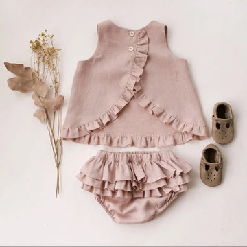 Baby Solid Color Casual 2Pcs