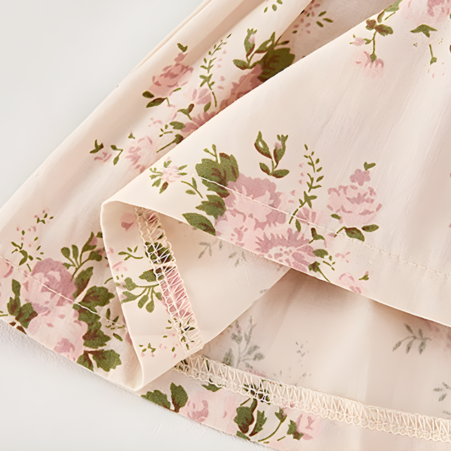 Baby & Toddler Girls Floral Cotton Outfit - Ruffled Top & Shorts Set - (3M- 3T)