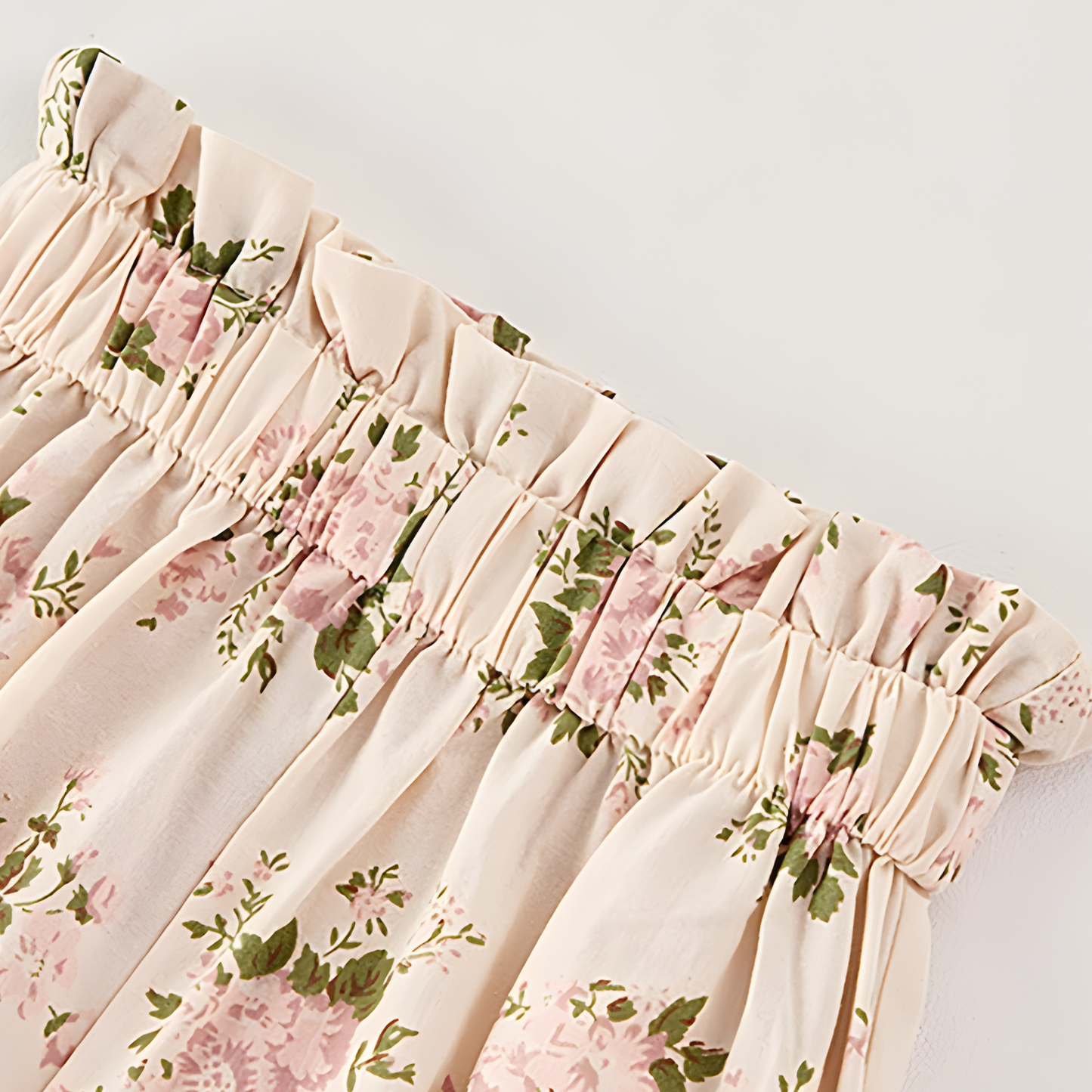 Baby & Toddler Girls Floral Cotton Outfit - Ruffled Top & Shorts Set - (3M- 3T)