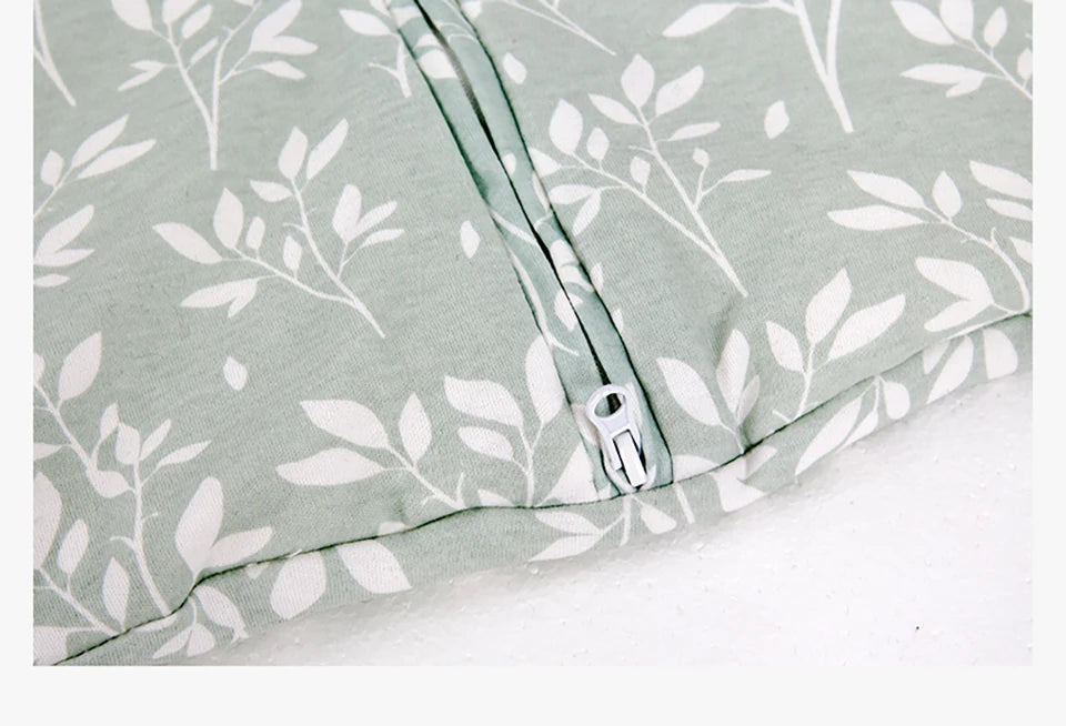 Baby Sleep Sack 1.5 TOG – Cotton Wearable Blanket Vest with Sensory Minky Dot Chest (3-24M)