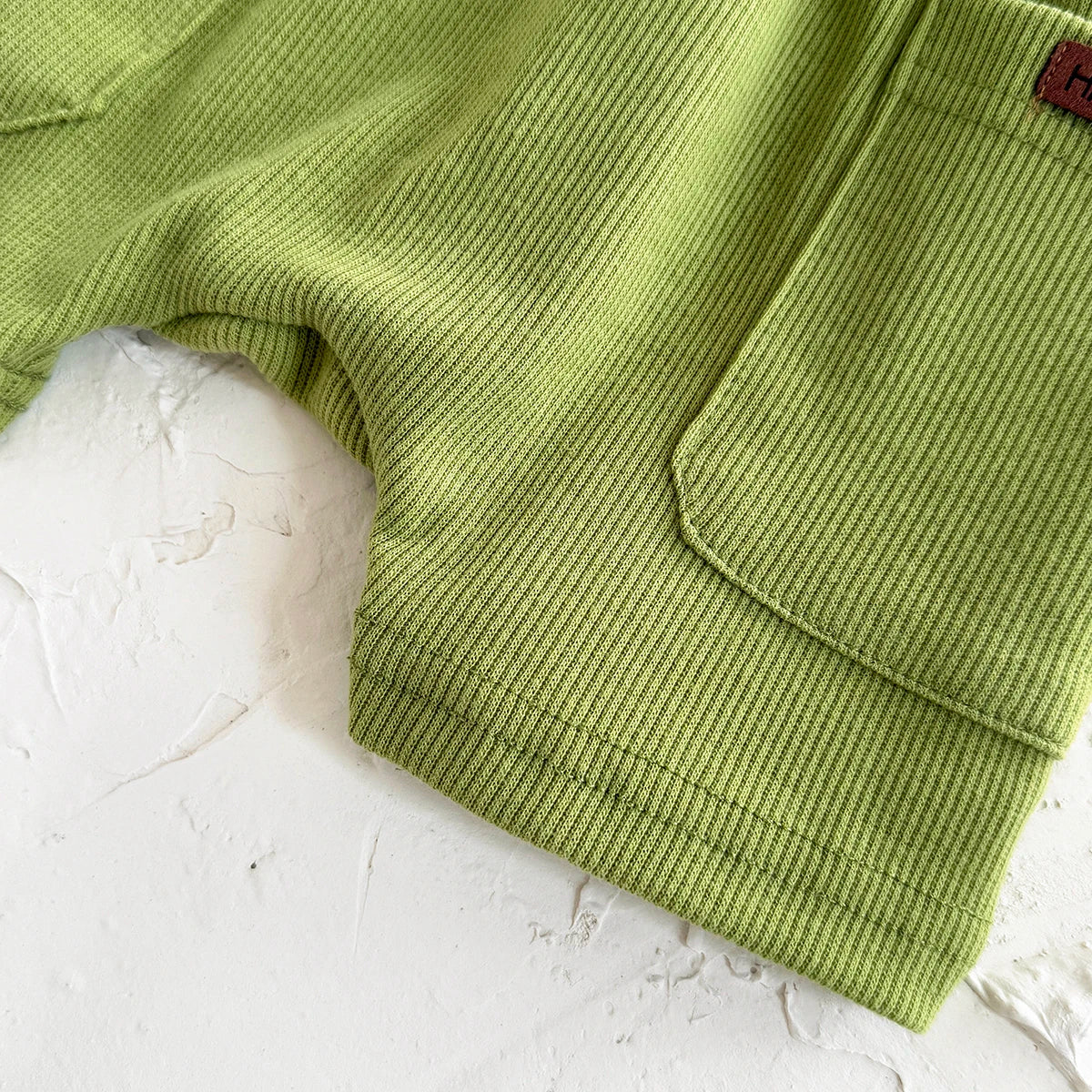 Mama's Boy 2-Piece Baby Boy Summer Clothes Set - Ribbed Shorts & Short Sleeve T-Shirt (6M-3T)