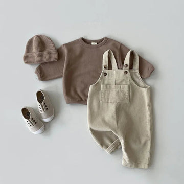 Casual suspender pants