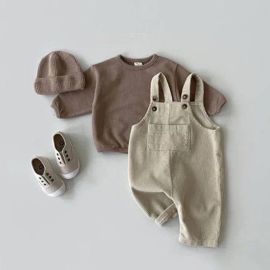 Casual suspender pants