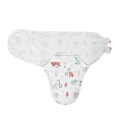 Newborn Baby Swaddle Sleep Sack 0-6M - 100% Cotton 0.5 TOG Summer Lightweight Wrap