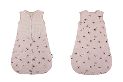 Baby Sleep Sack 1.5 TOG – Cotton Wearable Blanket Vest with Sensory Minky Dot Chest (3-24M)