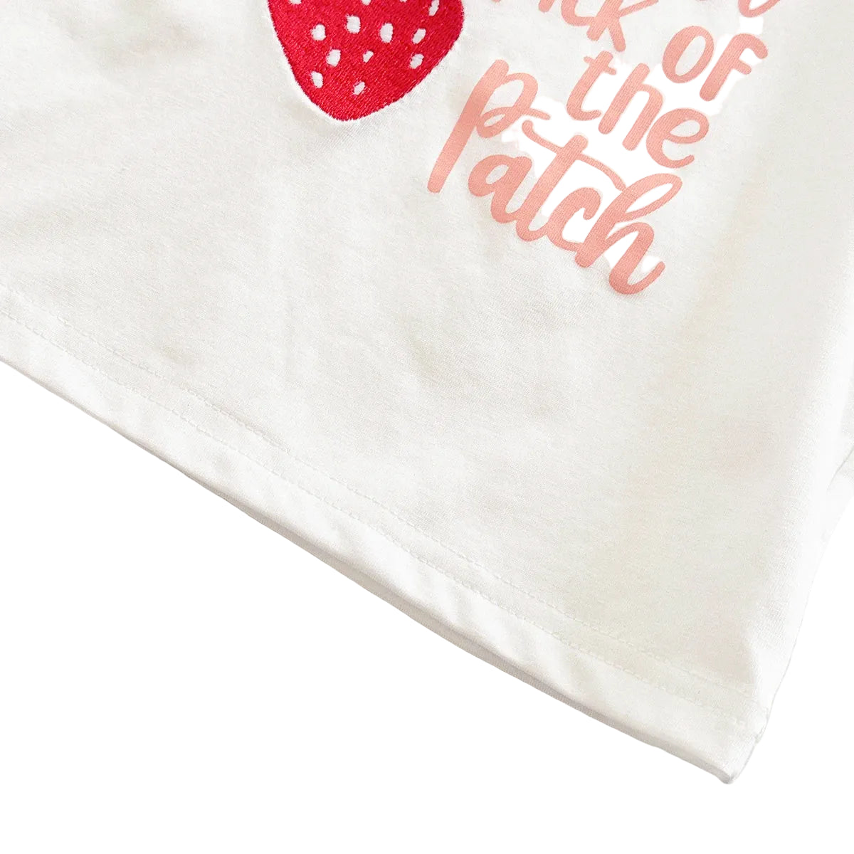 Baby & Toddler Girls "Sweetest Pick" Strawberry T-Shirt and Striped Shorts 2pc Summer Set (6M-3T)