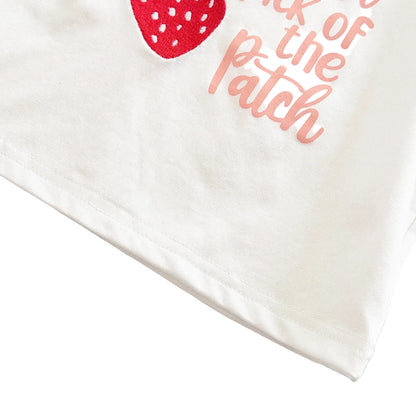 Baby & Toddler Girls "Sweetest Pick" Strawberry T-Shirt and Striped Shorts 2pc Summer Set (6M-3T)