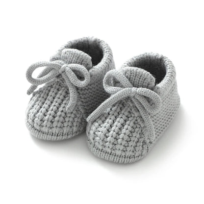 Textured Rib Knit Baby Booties (0-18M)