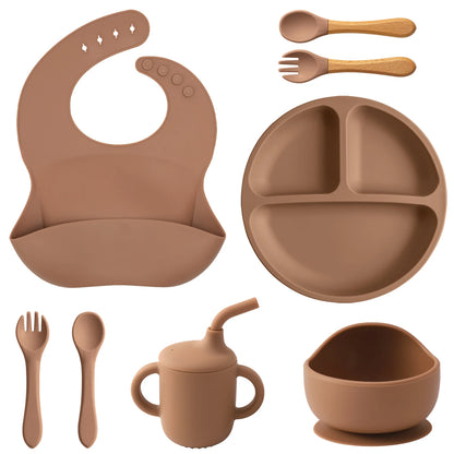 Complete 8-Piece Silicone Feeding & Weaning Set