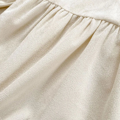 Baby Girl Bunny Ear Easter Bodysuit - Long Sleeve Cotton Jumpsuit (3-24M)