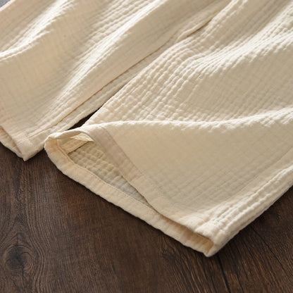 Girls 2-Piece Strawberry Cotton Muslin Set - Lace Camisole & Wide Leg Pants (3T-7)