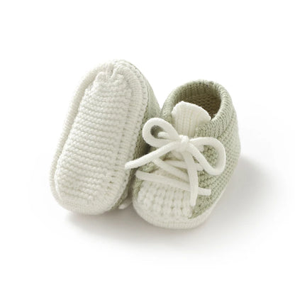 Sneaker Style Knit Baby Booties (0-18M)