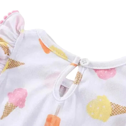 Baby Girls' Cotton Ribbed Romper Set - 2-Pack Short Sleeve & Sleeveless Jumpsuits (0-12M)