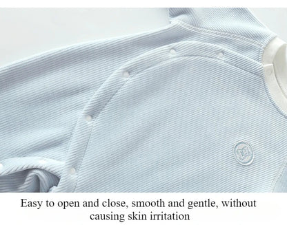 Cozy Ribbed Cotton Kimono Romper