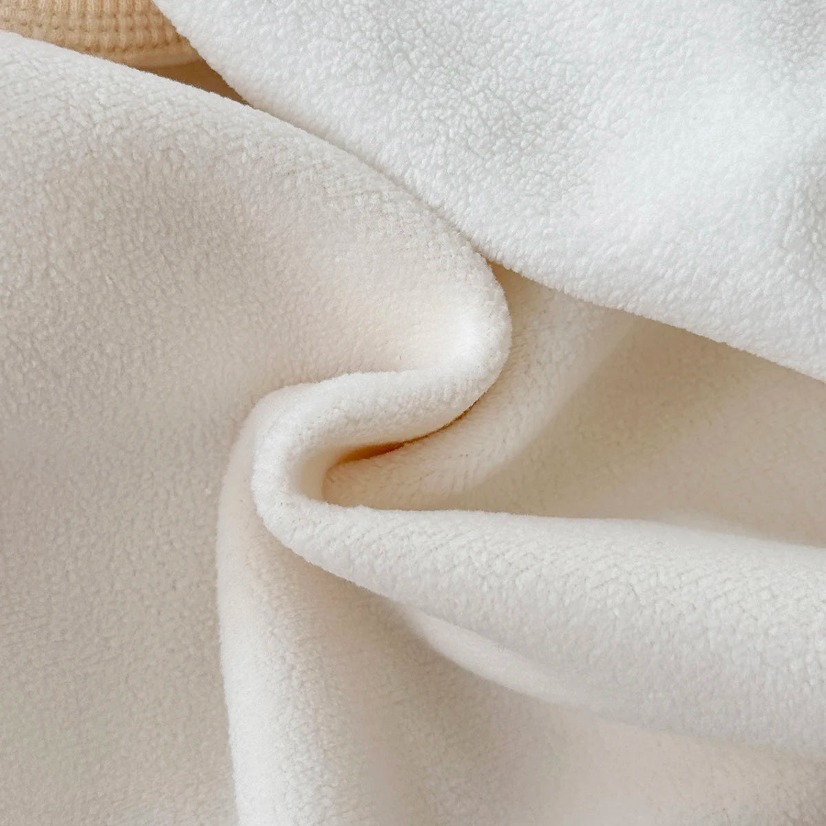 Toddler Girl Winter Bunny Fleece Outfit - 2pc Sherpa-Lined Sweatshirt & Joggers Set (6M-3T)