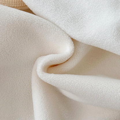 Toddler Girl Winter Bunny Fleece Outfit - 2pc Sherpa-Lined Sweatshirt & Joggers Set (6M-3T)