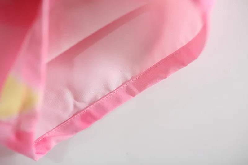 Toddler Girls' 2-Piece Summer Outfit - Pink Heart Tulip Strap Top & Shorts Set (6M-4T)