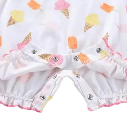 Baby Girls' Cotton Ribbed Romper Set - 2-Pack Short Sleeve & Sleeveless Jumpsuits (0-12M)