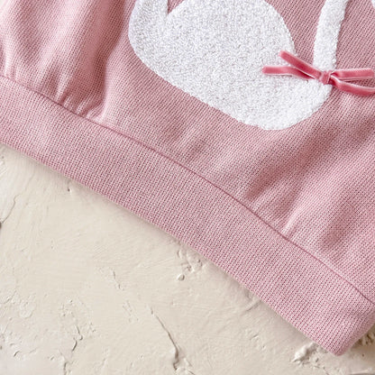 Baby Girl Swan Embroidery Pullover & Floral Print Leggings Outfit Set (6M-3T)