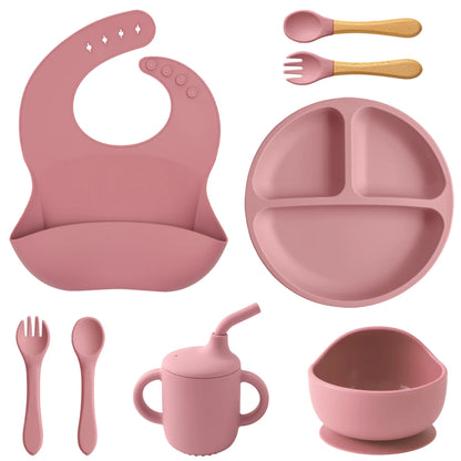 Complete 8-Piece Silicone Feeding & Weaning Set