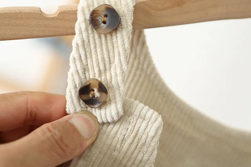 Toddler Corduroy Overalls – Heart Embroidery & Print Bib Pants (9M-4T)