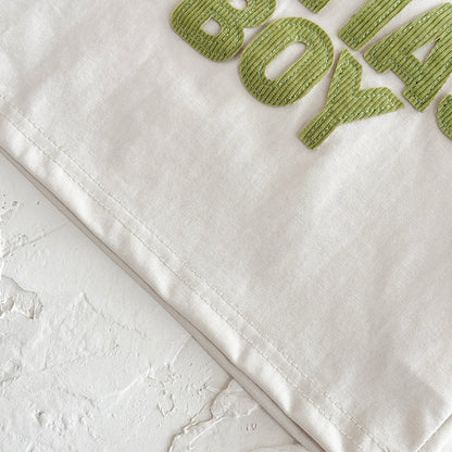 Mama's Boy 2-Piece Baby Boy Summer Clothes Set - Ribbed Shorts & Short Sleeve T-Shirt (6M-3T)