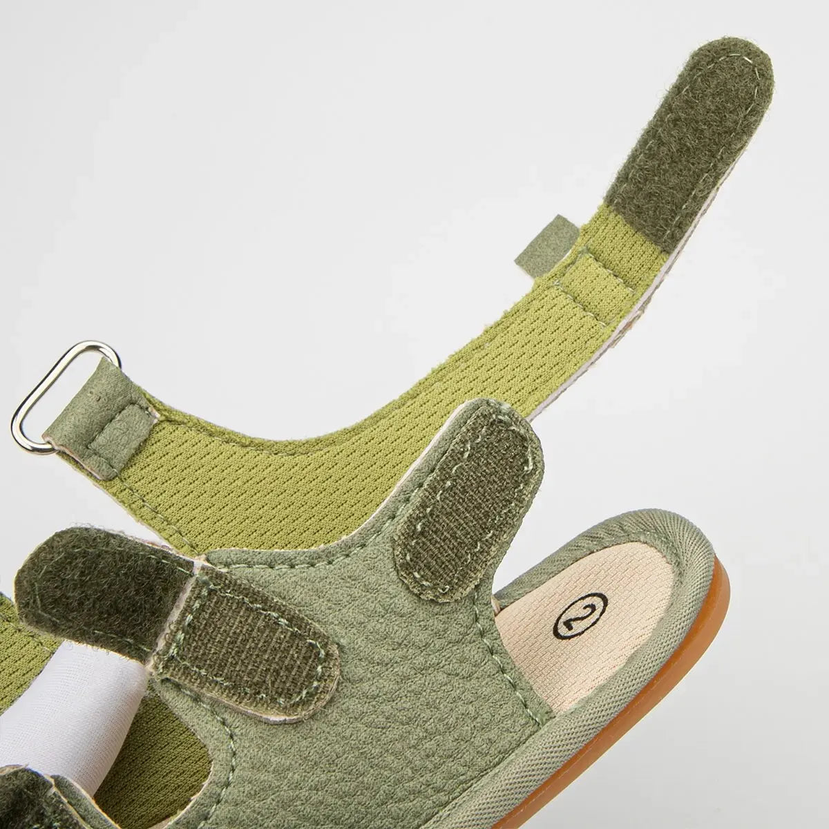 Unisex Baby Summer Vegan Leather Sandals - Anti-Slip Soft Sole Infant First Walkers (0-18M)