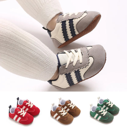 Baby Sneakers - Non-Slip Prewalker Shoes for Boys & Girls (0-18M)