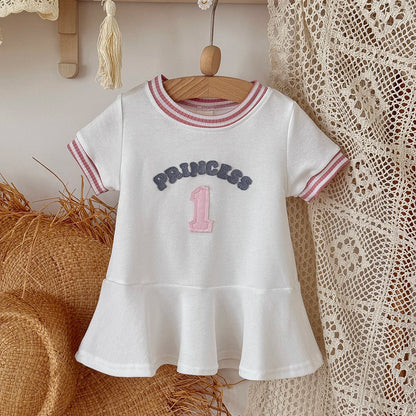 Baby & Toddler Girls Princess Birthday Dress - Casual Summer Ruffle A-Line (6M-3T)