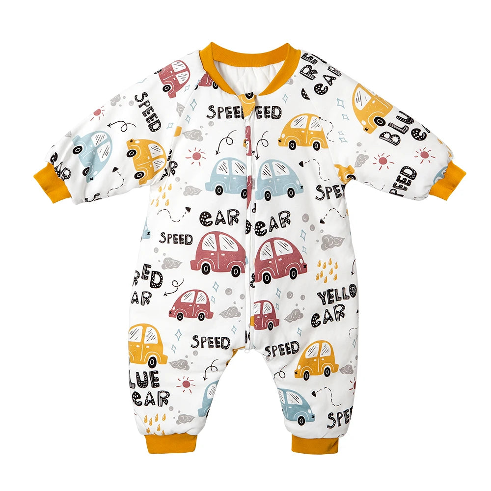 2.5 TOG Winter Walker Sleep Sack | Quilted Cotton Toddler Sleep Suit with Legs