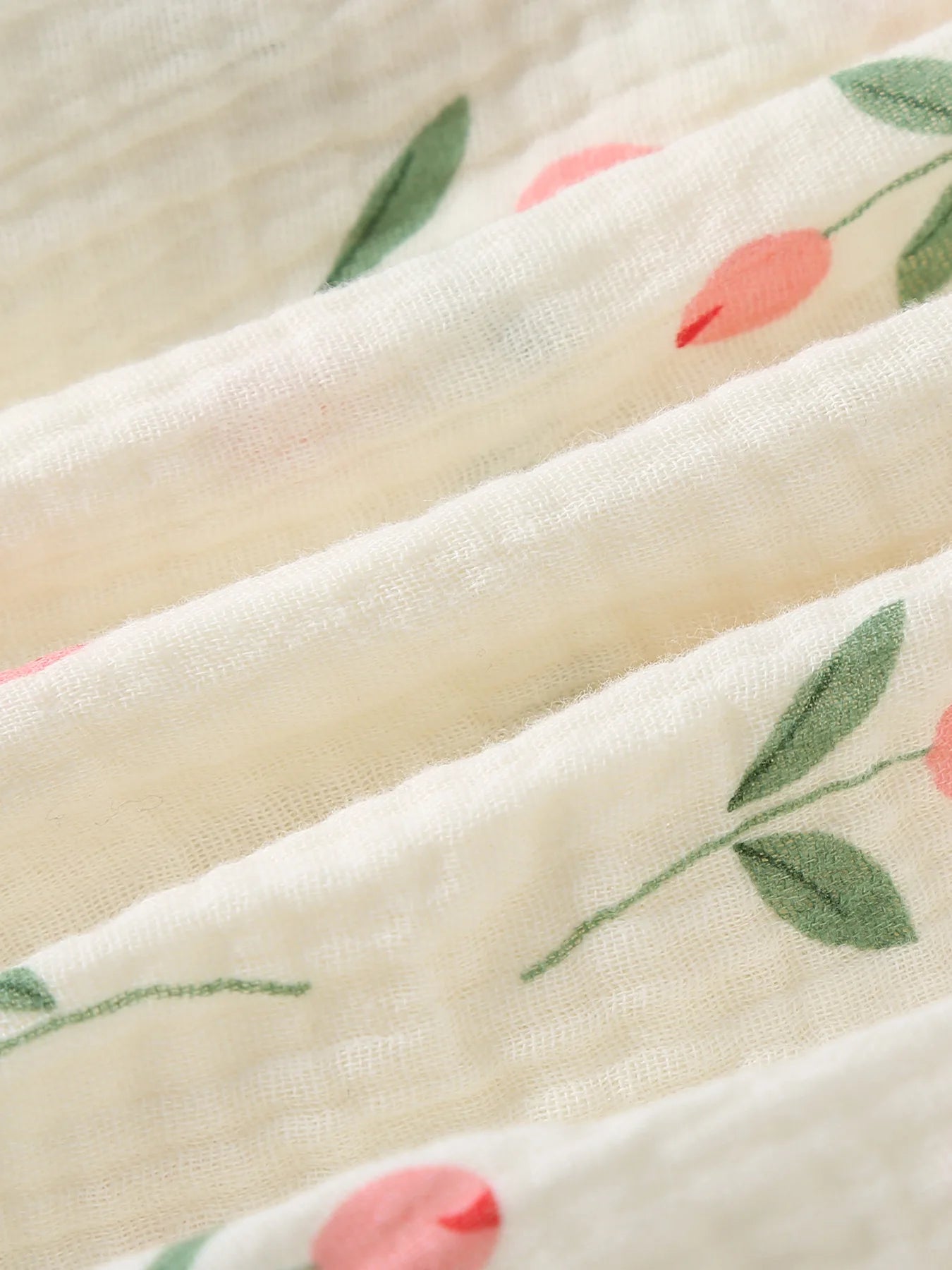 Baby & Toddler Girls Cotton Tulip Print Sleeveless Romper with Matching Sun Hat  (3-24M)