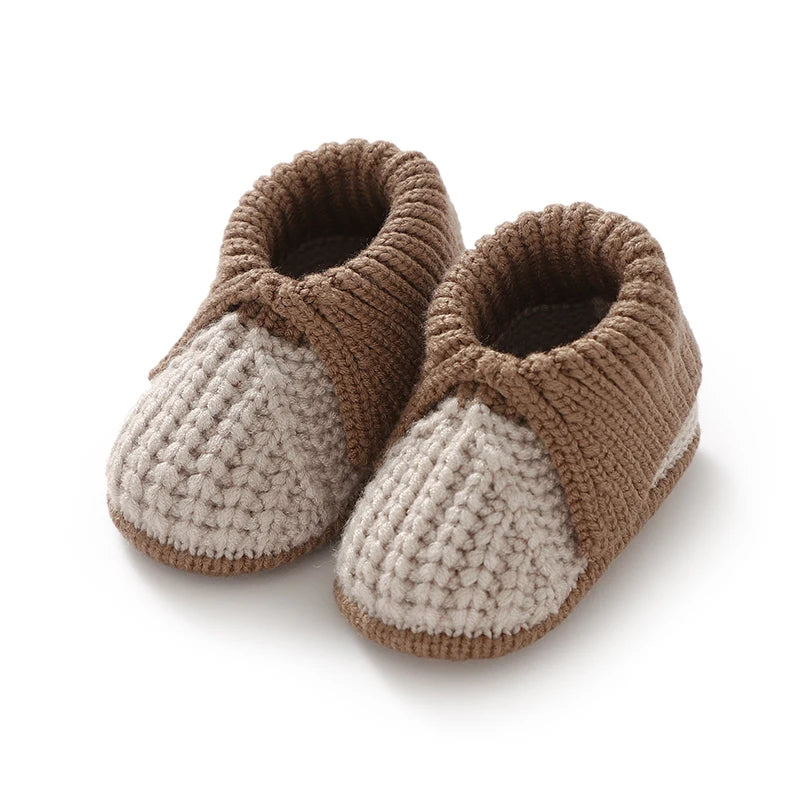 Boutique Style Cuffed Knit Baby Booties (0-18M)