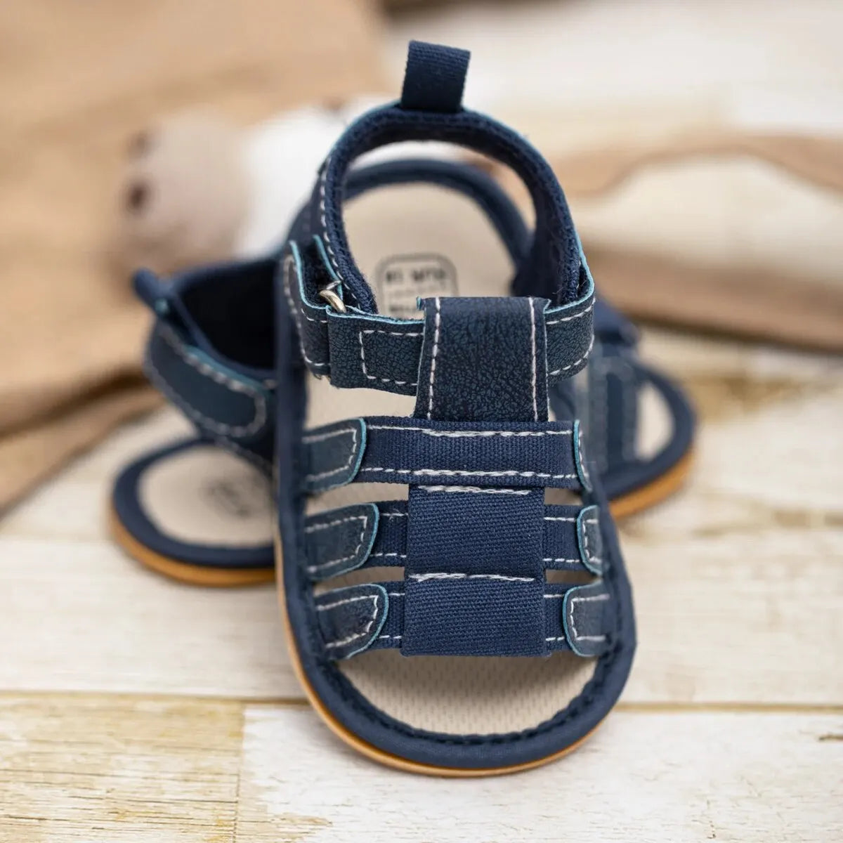 Baby Boy First Walker Sandals - Non-Slip Rubber Sole Summer Shoes for Infants & Toddlers (0-18M)