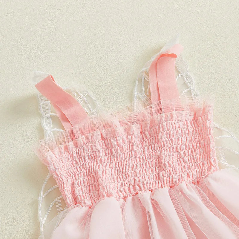 Butterfly Fairy Princess Dress - Tulle Embroidery Tutu (6M-4T)