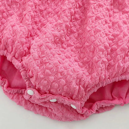 Baby Girl Butterfly Wing Summer Romper - Korean Style Floral Sleeveless Bodysuit (0-24M)