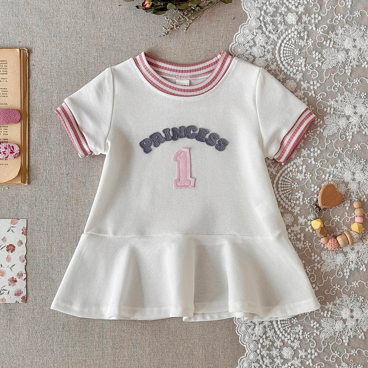 Baby & Toddler Girls Princess Birthday Dress - Casual Summer Ruffle A-Line (6M-3T)