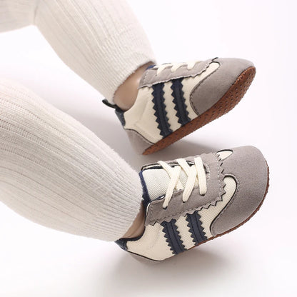 Baby Sneakers - Non-Slip Prewalker Shoes for Boys & Girls (0-18M)