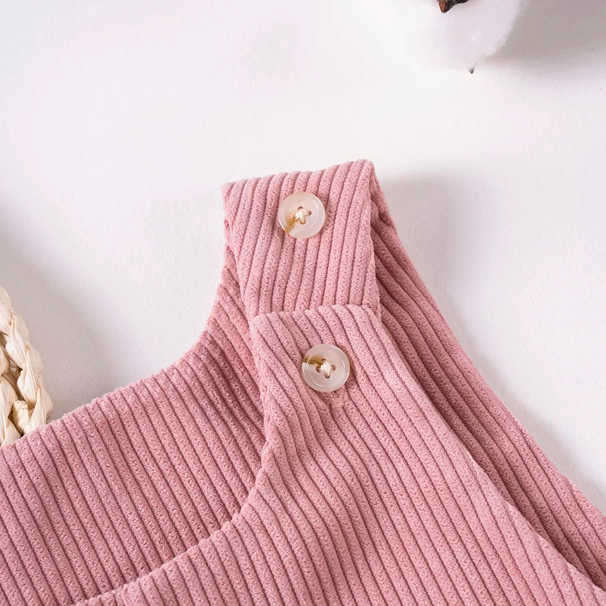 Unisex Baby Bear Corduroy Overalls - Toddler Bib Romper Jumpsuit (3-3T)