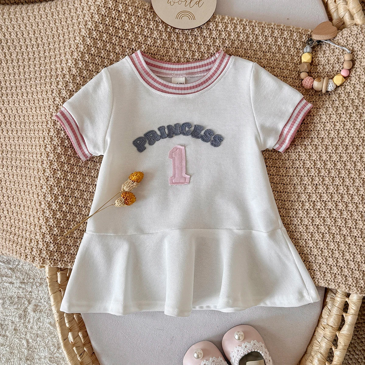 Baby & Toddler Girls Princess Birthday Dress - Casual Summer Ruffle A-Line (6M-3T)