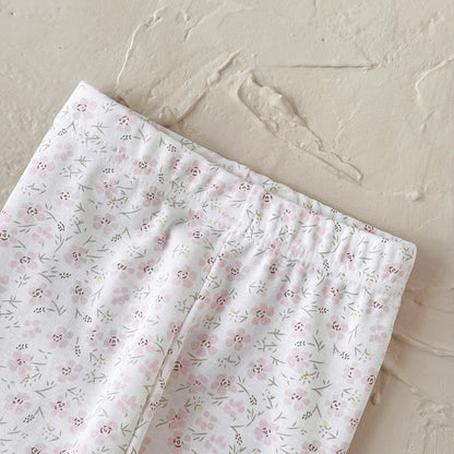 Baby Girl Swan Embroidery Pullover & Floral Print Leggings Outfit Set (6M-3T)