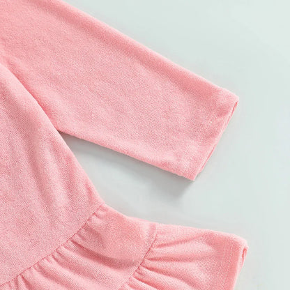 Girls Hooded Swim Coverup - Zip-Up Terry Cloth Beach Robe & Towel Dress (1-8Y)