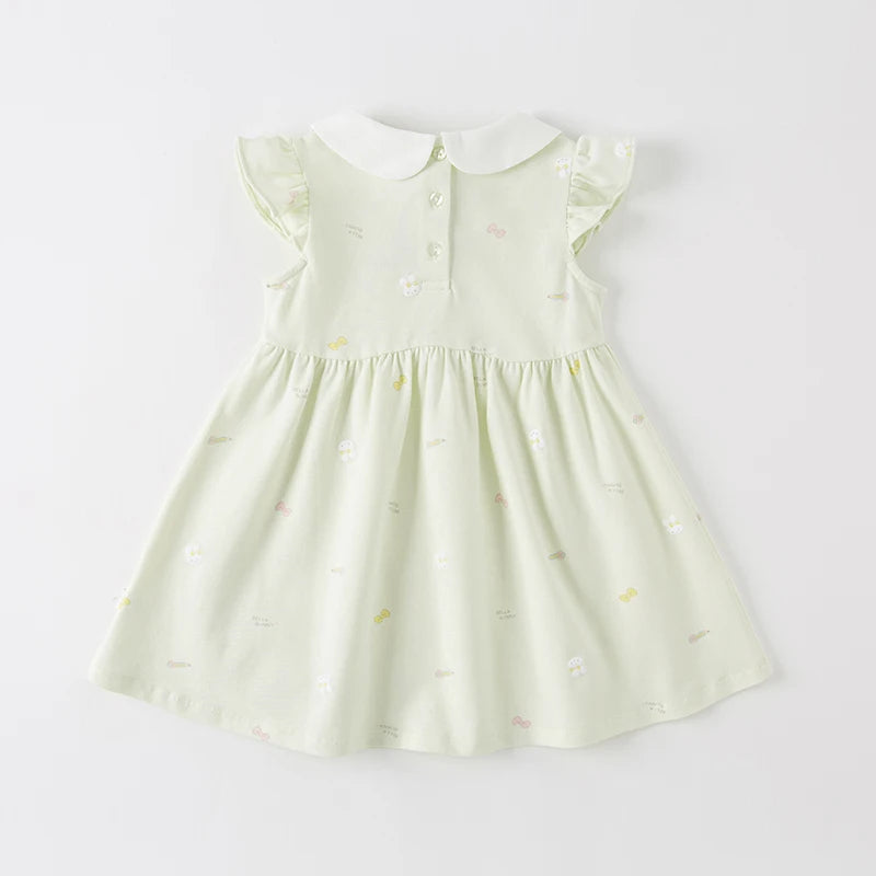 Girls Bunny Easter Dress - Cotton Summer Party Dress (24M-9Y)