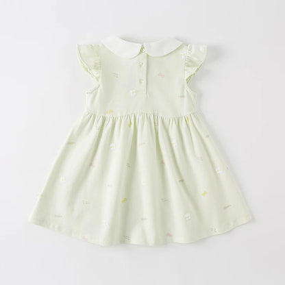 Girls Bunny Easter Dress - Cotton Summer Party Dress (24M-9Y)