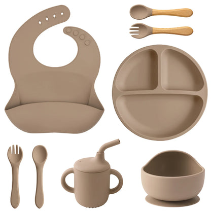 Complete 8-Piece Silicone Feeding & Weaning Set