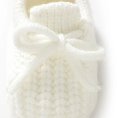 Chunky Knit Lace-Up Knit Baby Booties (0-18M)