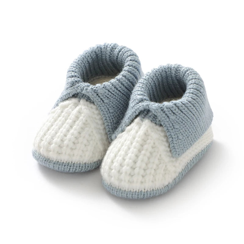 Boutique Style Cuffed Knit Baby Booties (0-18M)